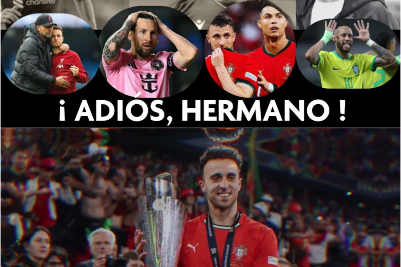 DIOGO JOTA MUERE: MESSI, KLOPP, NEYMAR, CRISTIANO RONALDO, ALEX TELLES LAMENTAN LA PÉRDIDA