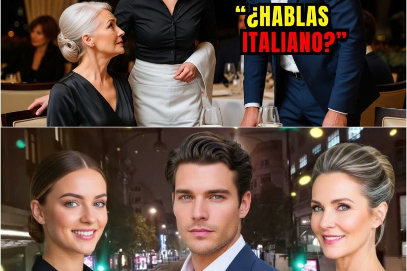 El Multimillonario escuchó a la mesera hablarle en italiano a su mamá — “Acabas de robar mi corazón”
