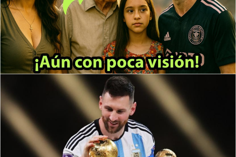 Fan viaja desde España para ver a Messi con su padre. su último deseo, su última oportunidad