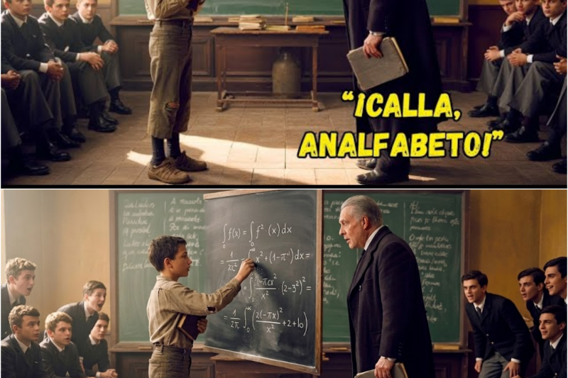 “¡CALLA, ANALFABETO!” — gritó el profesor… hasta que el niño escribió en 9 idiomas