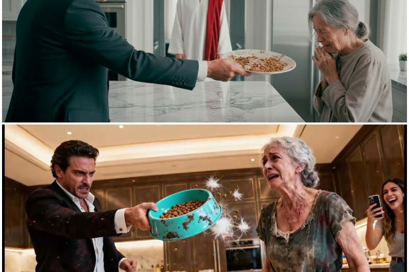 “TU COMIDA ES LO QUE SOBRA DEL GATO” — LE DIJO SU HIJO AL DARLE UN PLATO VIEJO…