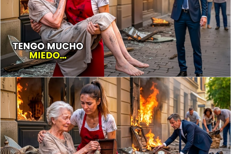 La Mesera Salvó A La Madre Del Millonario Del Incendio; Una Hora Después, El Millonario La Despidió