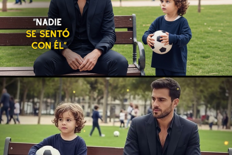  Un niño lo invitó a jugar… sin saber que el hombre en la banca era un millonario completamente solo