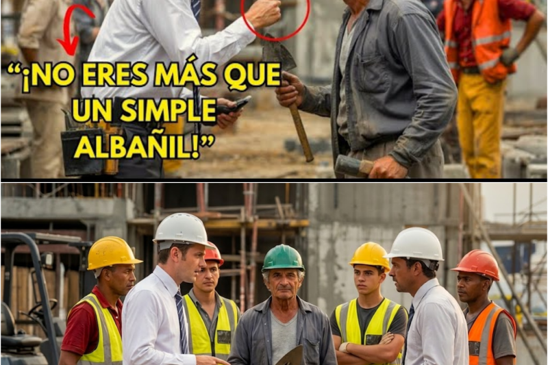 Ingeniero HUMILLA a albañil anciano sin saber que era una leyenda de la construcción
