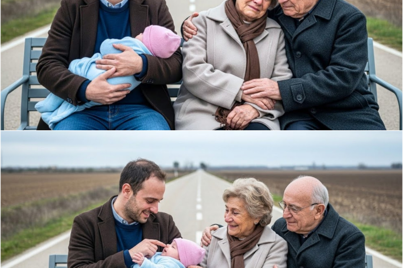 Papá viudo encuentra a dos ancianos abandonados en la parada… lo que hizo cambió sus vidas