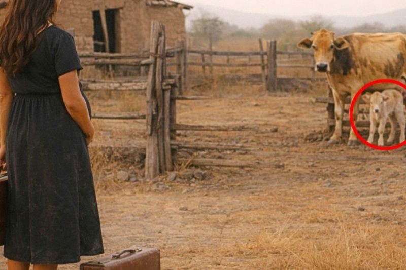 Viuda y Embarazada Heredó una Finca con una Vaca Flaca y su Ternero… Tuvo que Arreglárselas Sola