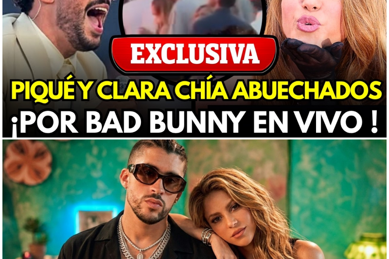 ¡Brutal Abucheo en Barcelona! Bad Bunny Destruye a Piqué y Clara Chía al Nombrar a Shakira en Pleno Concierto