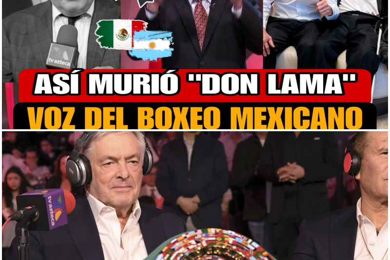 Luto Mundial en el Cuadrilátero: Fallece Eduardo “Don Lama” Lamazón, la Legendaria Voz del Boxeo, tras una Silenciosa Batalla Médica