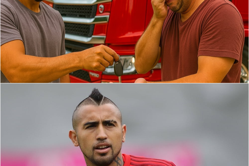 ARTURO VIDAL LE REGALA UN CAMIÓN NUEVO A CAMIONERO QUE LO HABÍA PERDIDO TODO – TE HARÁ LLORAR