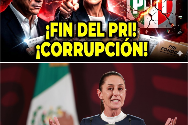 Claudia sheinbaum expone la corrupción de Alito Moreno : “Fin del PRI en México”