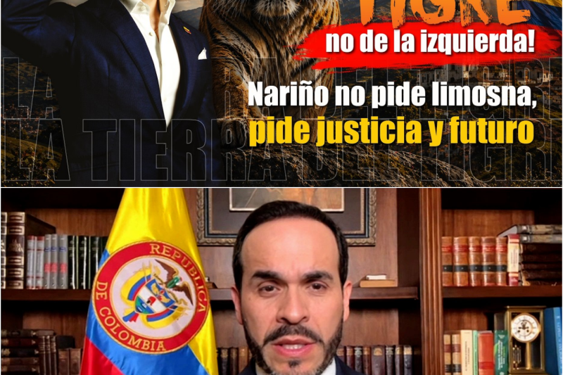 ¡Pasto es tierra del Tigre, no de la izquierda! Nariño no pide limosna, pide justicia y futuro