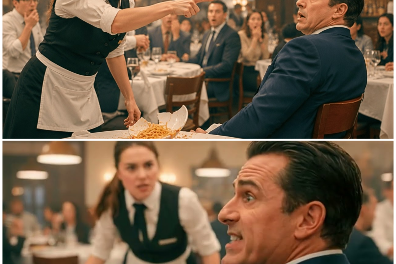 TODOS LOS EMPLEADOS TEMÍAN AL MILLONARIO GROSERO… PERO LA CAMARERA LE ARROJÓ EL PLATO