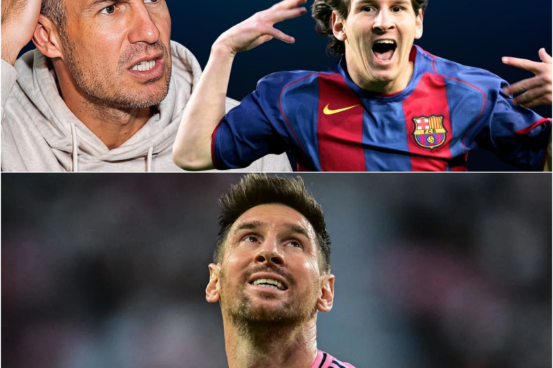 ROBBEN NO SE CALLÓ MÁS: “JUGAR EN LA ÉPOCA DE MESSI FUE UN CASTIGO INJUSTO”