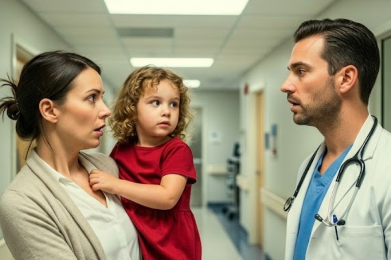 Ella llevó a su hija a urgencias… y descubrió que el médico era su ex y el padre de la niña