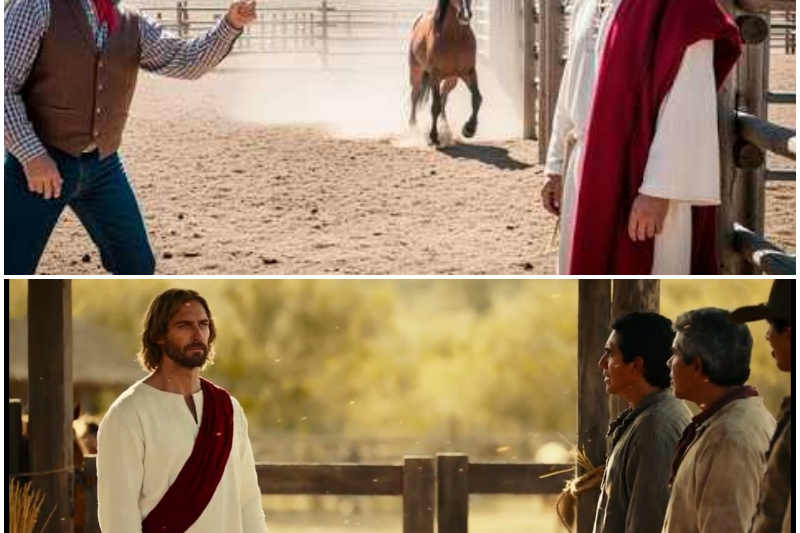 “TE DOY MI RANCHO SI DOMAS ESTE CABALLO SALVAJE” — EL MILLONARIO SE RIÓ, PERO ERA JESÚS DISFRAZADO