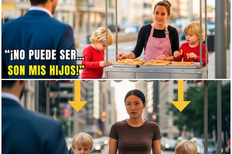 Millonario Ve A Su Ex Esposa Vendiendo Churros En La Calle… Y Descubre A Dos Gemelos Idénticos A Él