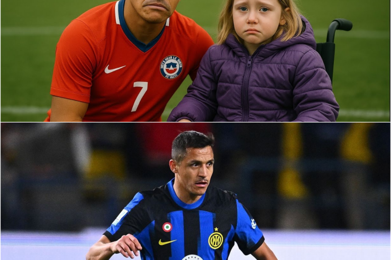 Niña en silla de ruedas le dice a Alexis Sánchez: Nunca podré jugar fútbol ¡y su reacción conmueve!