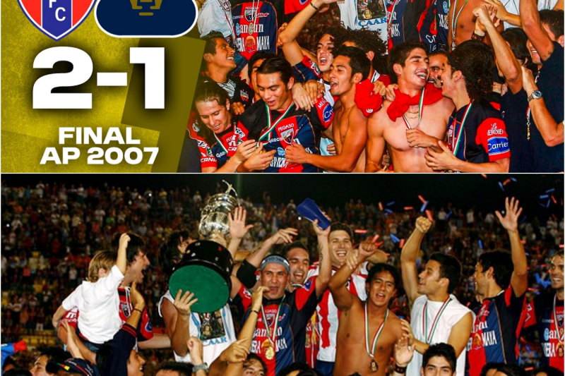El ÚLTIMO TÍTULO de los POTROS DE HIERRO 🏆🐎 Atlante 2-1 Pumas 🐾 Final Apertura 2007