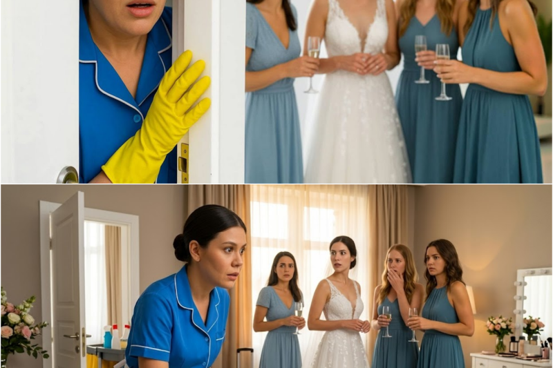 LA LIMPIADORA ESCUCHÓ LA CONFESIÓN DE LA NOVIA MINUTOS ANTES DE LA BODA… ¡VENGANZA SORPRENDENTE!