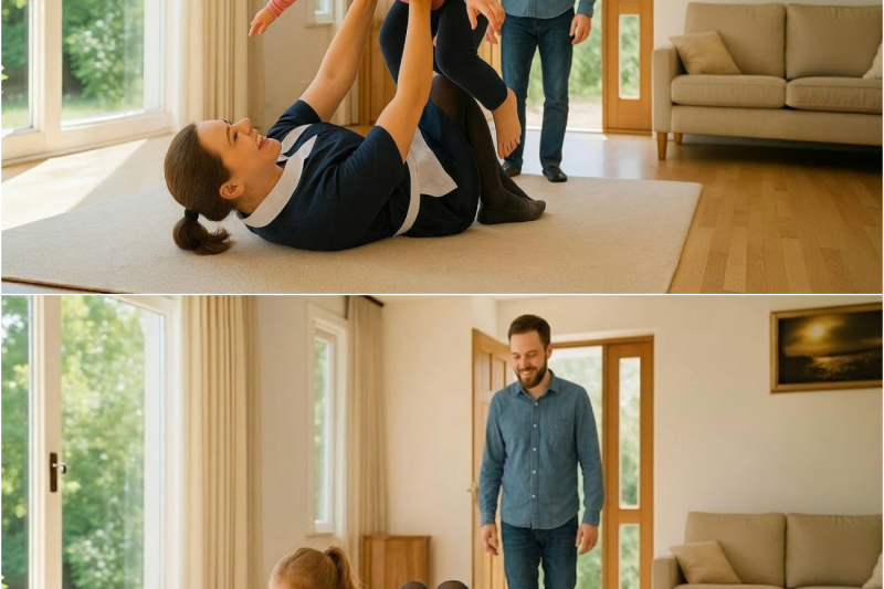LA HIJA DEL MILLONARIO NUNCA HABÍA CAMINADO HASTA QUE VIO A SU NUEVA NIÑERA HACER ALGO INCREÍBLE…
