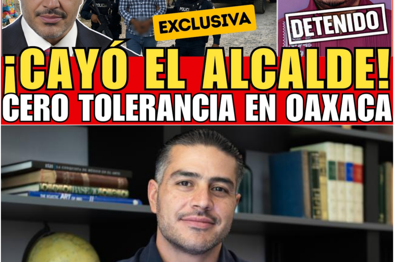 ¡CAYÓ “EL R”! HARFUCH DETIENEN AL ALCALDE DE CHILCHOTLA VINCULADO A CÉLULA DELICTIVA EN OAXACA
