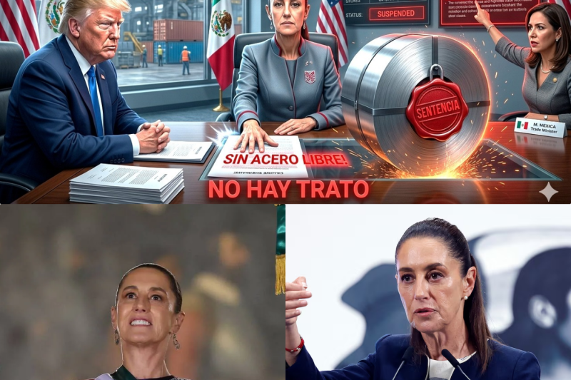 Sheinbaum desafía a Washington en materia de acero.