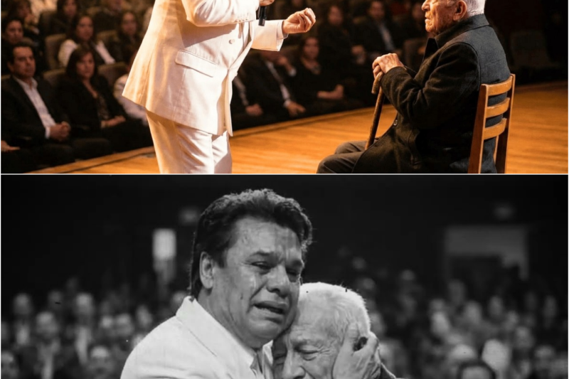 Juan Gabriel DETUVO la Canción a Mitad del Show Cuando Vio a un Anciano que lo Defendió en Orfanato