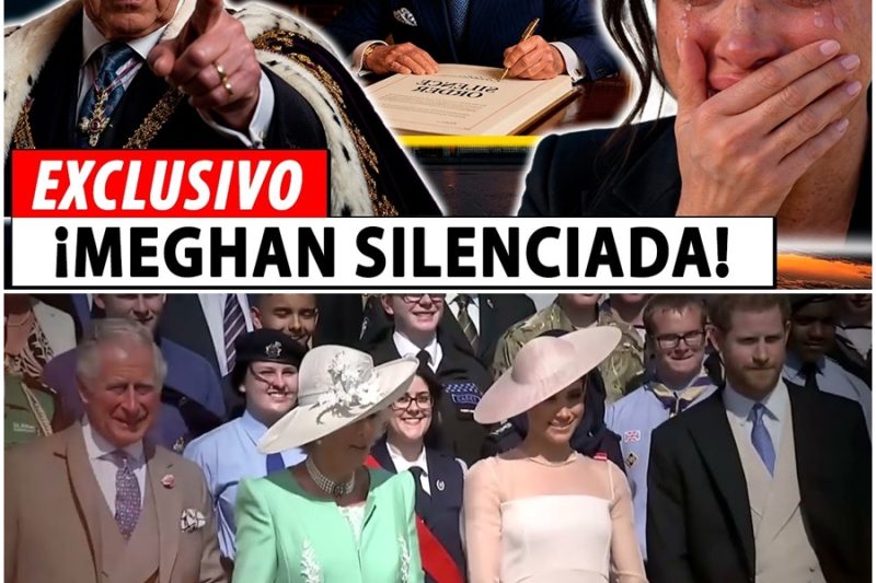 ¡FIN DEL JUEGO! Carlos III silencia a Meghan con un decreto históricod