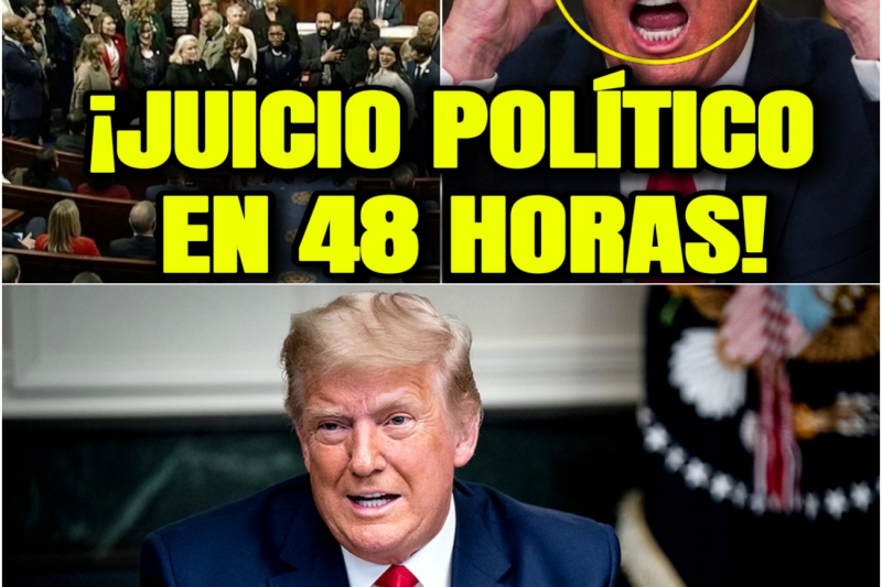 ALERTA DE JUICIO POLÍTICO: Trump ACORRALADO mientras la mayoría exige su destitución.