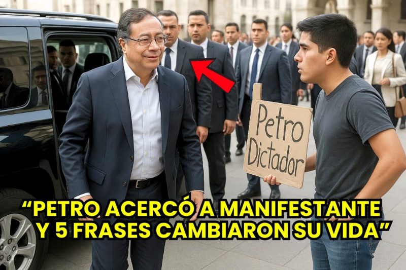 Del cartel a la propuesta: El joven que llamó “dictador” a Petro y las 5 frases que transformaron su vida