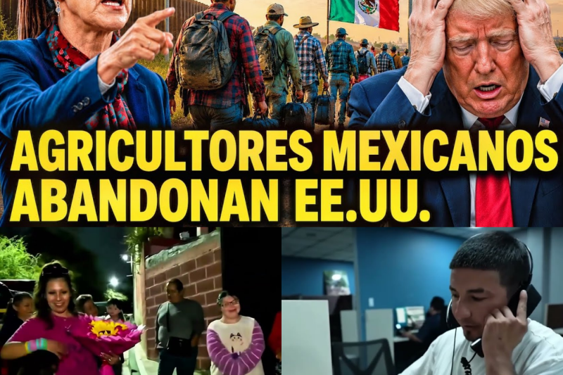 El colapso del campo estadounidense: Millones de agricultores mexicanos abandonan las cosechas y regresan definitivamente a su patria