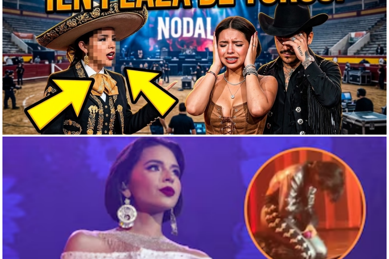 ¡Caos en la Plaza de Toros! Ángela Aguilar Irrumpe Sin Avisar en Concierto de Nodal, Humilla a Corista y Desata un Escándalo Monumental