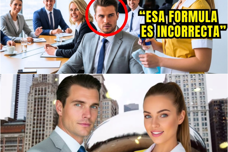 La empleada de limpieza corrigió la fórmula y salvó un trato Multimillonario