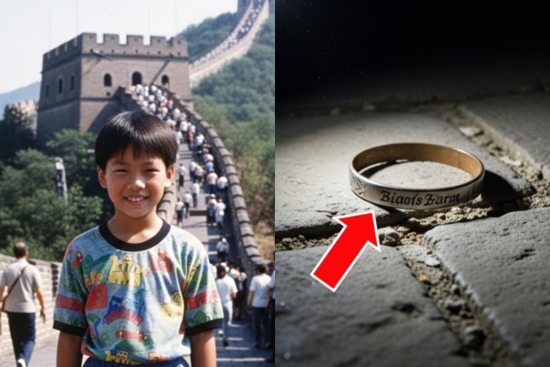 Niño desapareció en la Muralla China en 1991 —años después hallaron su pulsera grabada entre piedras