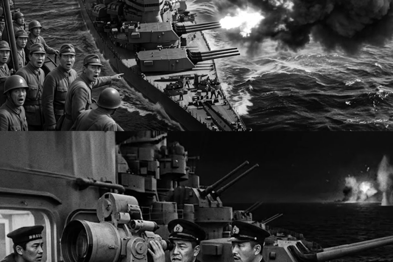 Japanese crews never expected Iowa 16” guns to fire 2700 lb shells 34 miles