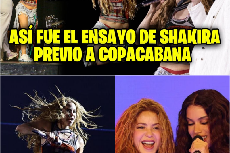 Revolución en Río de Janeiro: El histórico ensayo de Shakira en la playa de Copacabana desata la locura mundial ante un concierto que romperá todos los récords de la música