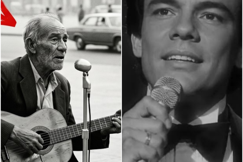 Un Anciano Sin Hogar Tarareaba “El Triste” Frente a un Micrófono — Hasta que JOSE JOSE se Detuvo