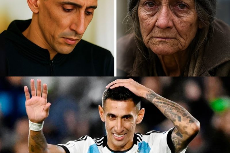 ¡El secreto más desgarrador de Ángel Di María al descubierto! Durante un paseo en Rosario, el futbolista se topó con una mujer indigente cuya triste mirada ocultaba una mentira de treinta años.