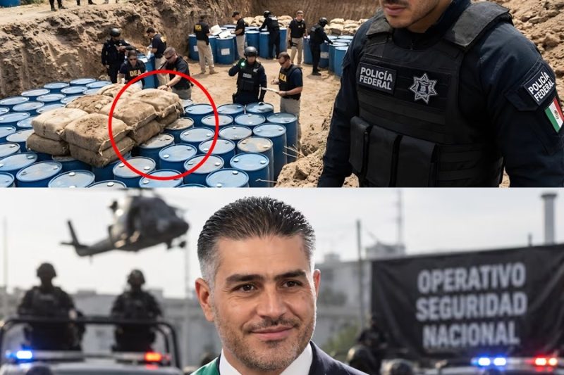 ¡Tembló el narco! Harfuch y la DEA descubren 500 toneladas de fentanilo ocultas bajo tierraa