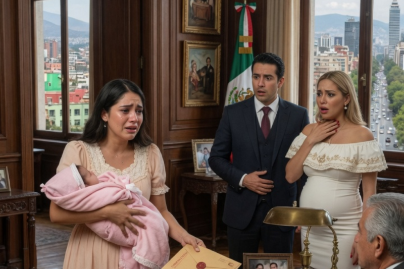 Fue a firmar el divorcio con su bebé de 12 días y su esposo llevó a la amante para humillarla, pero la carpeta negra que llevaba cambió el juego para siempre