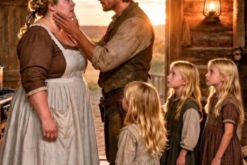 Las hijas del vaquero ahuyentaron a todas las novias… Hasta que la mujer obesa salvó a su familia