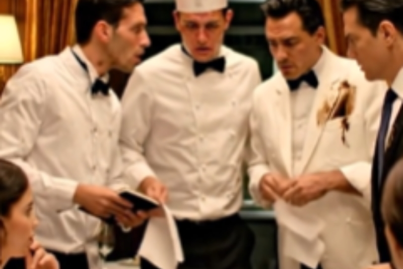 Un camarero de Madrid tira vino caro sobre el traje del inspector de la Guía Michelin y desata el caos total
