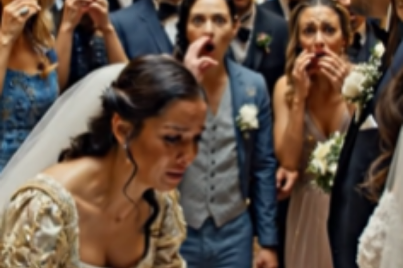 Entregando comida para sobrevivir, interrumpe una boda de lujo y reconoce en el novio adinerado al gran amor perdido de su antigua vida noble