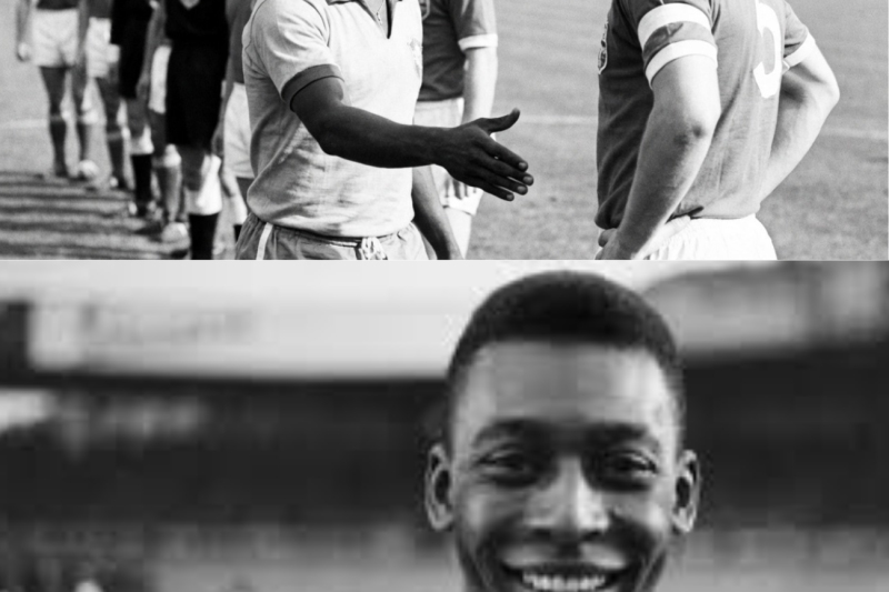 Antes del partido, el capitán de Inglaterra se negó a estrechar la mano de Pelé. Pero cuando sonó el pitido final, fue Pelé quien lo abrazó.