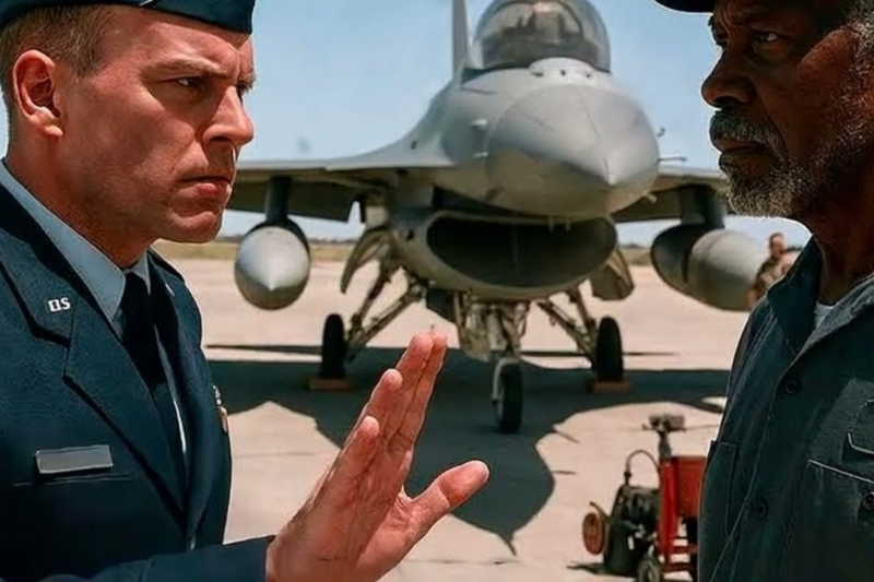 Se Rieron Cuando La Legendaria Veterana Negra Intervino Para Arreglar El F-16 Averiado.