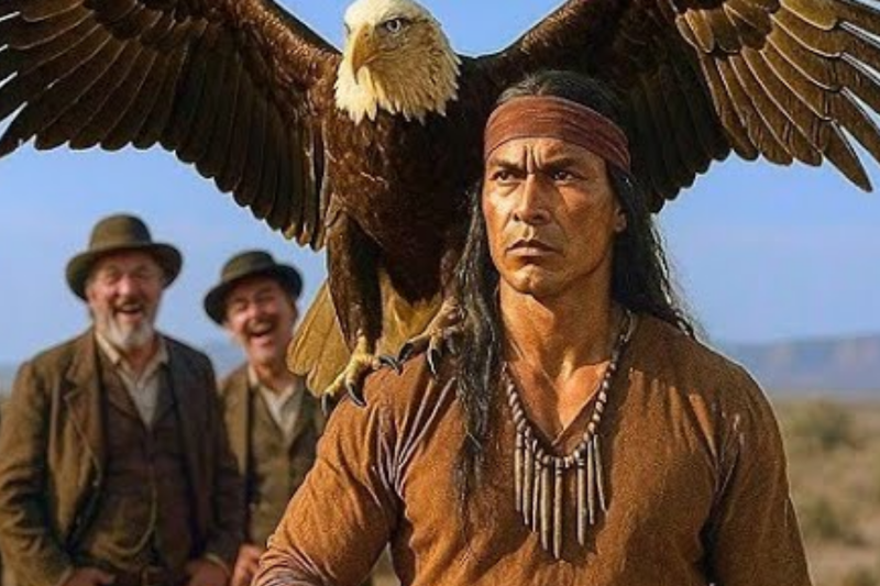 Apache solitario ve a una mujer a punto de ser llevado por un águila gigante… hasta que