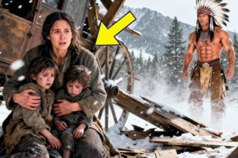 “¡No Los Deje Morir!” — Rogó la Madre… El Apache Salió del Bosque Nevado