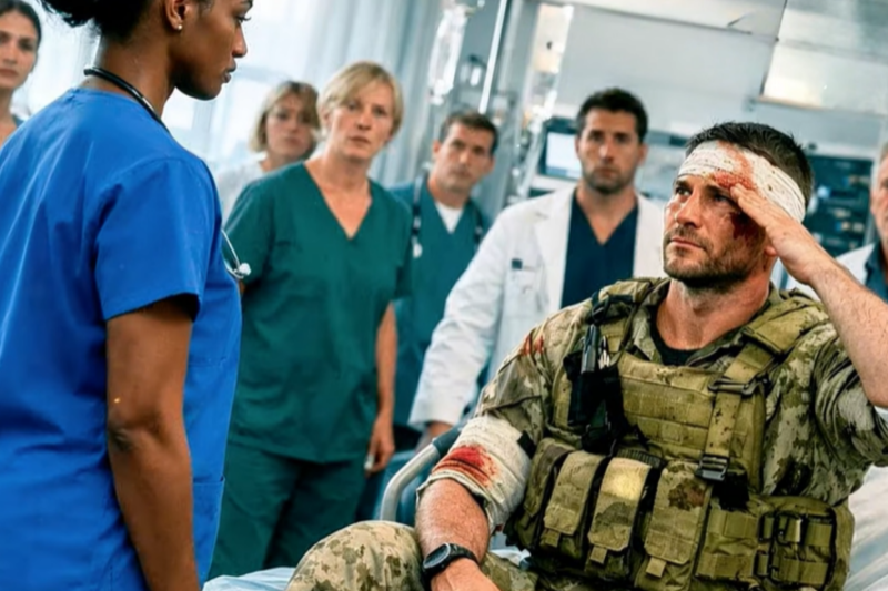 Los Médicos Se Rieron De La “Nueva Enfermera Negra”, Hasta Que Un Comandante SEAL Herido La Saludó.