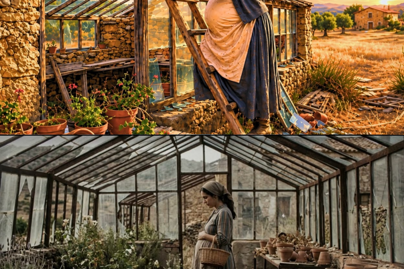 Traicionada y sin nada embarazada…pero reconstruyó su vida con flores en un invernadero abandonado