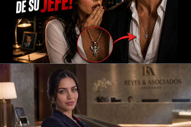 SE QUEDÓ HELADA AL VER SU DIJE DE INFANCIA…COLGANDO DEL CUELLO DE SU JEFE
